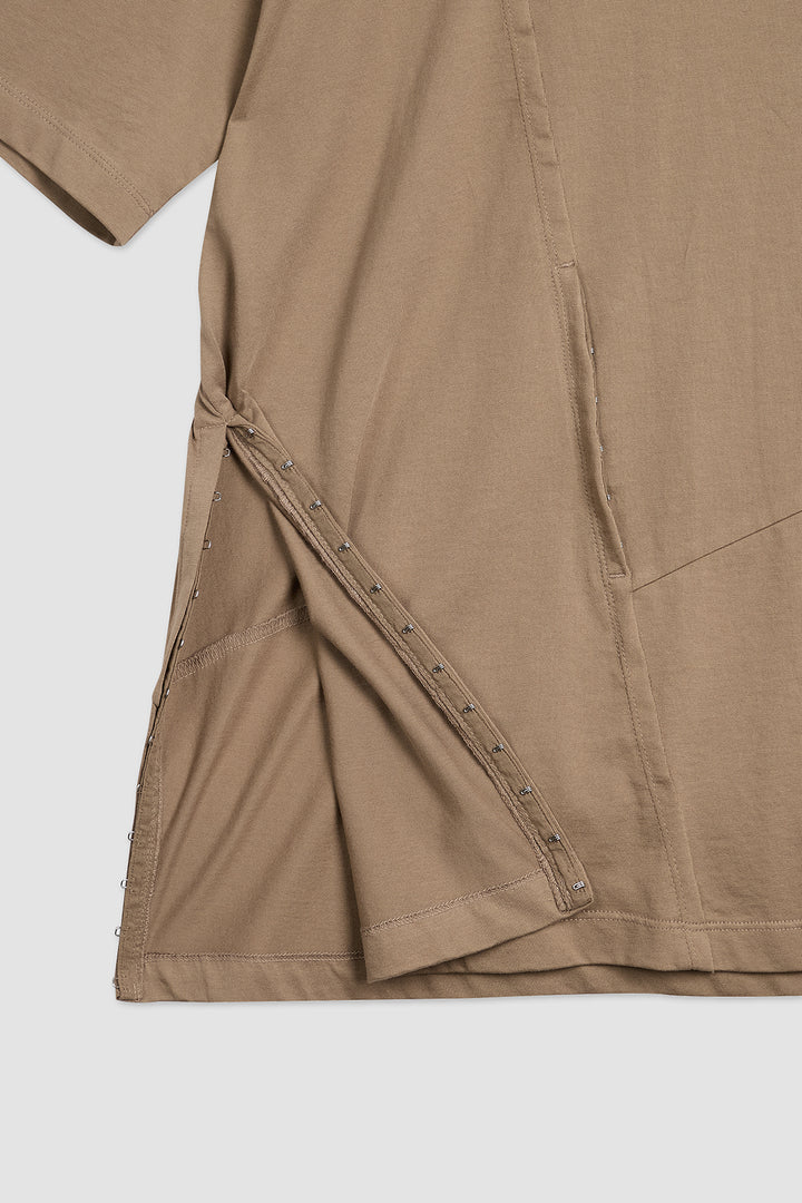 KIMMATIN Hook and Eye Point Two Way Top — Beige