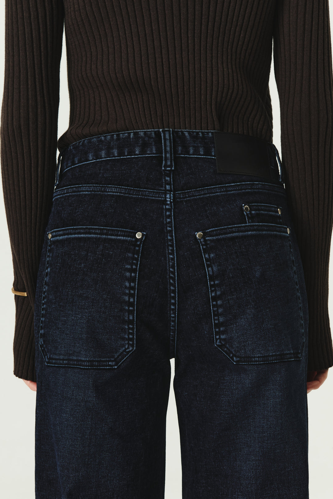 KIMMATIN Carpenter Velvet Denim Pants — Navy blue