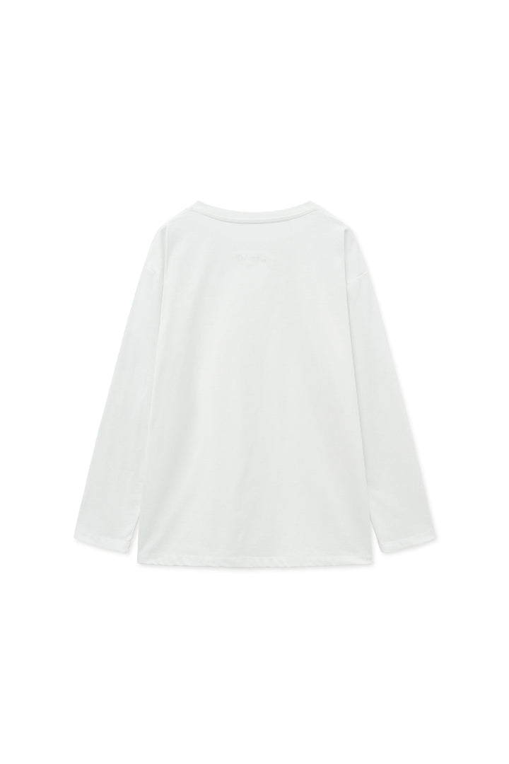 Matin Kim Tuck Point Long Sleeve Top — White