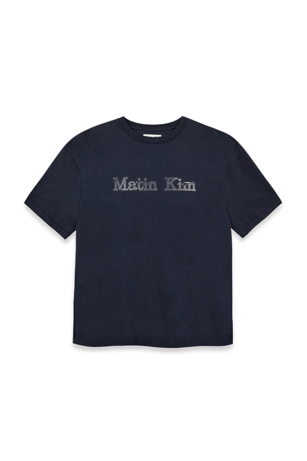 Matin Kim Vintage Logo Graphic Top — Navy blue