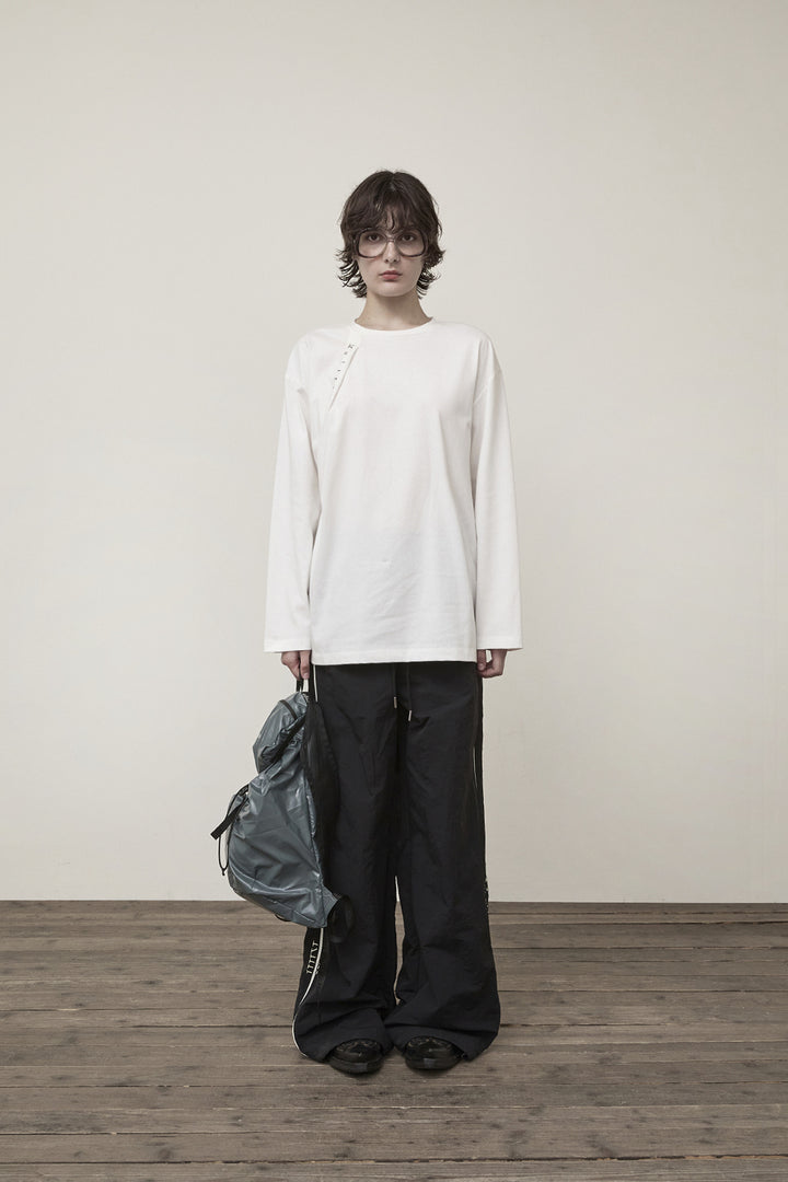 Matin Kim Tuck Point Long Sleeve Top — White