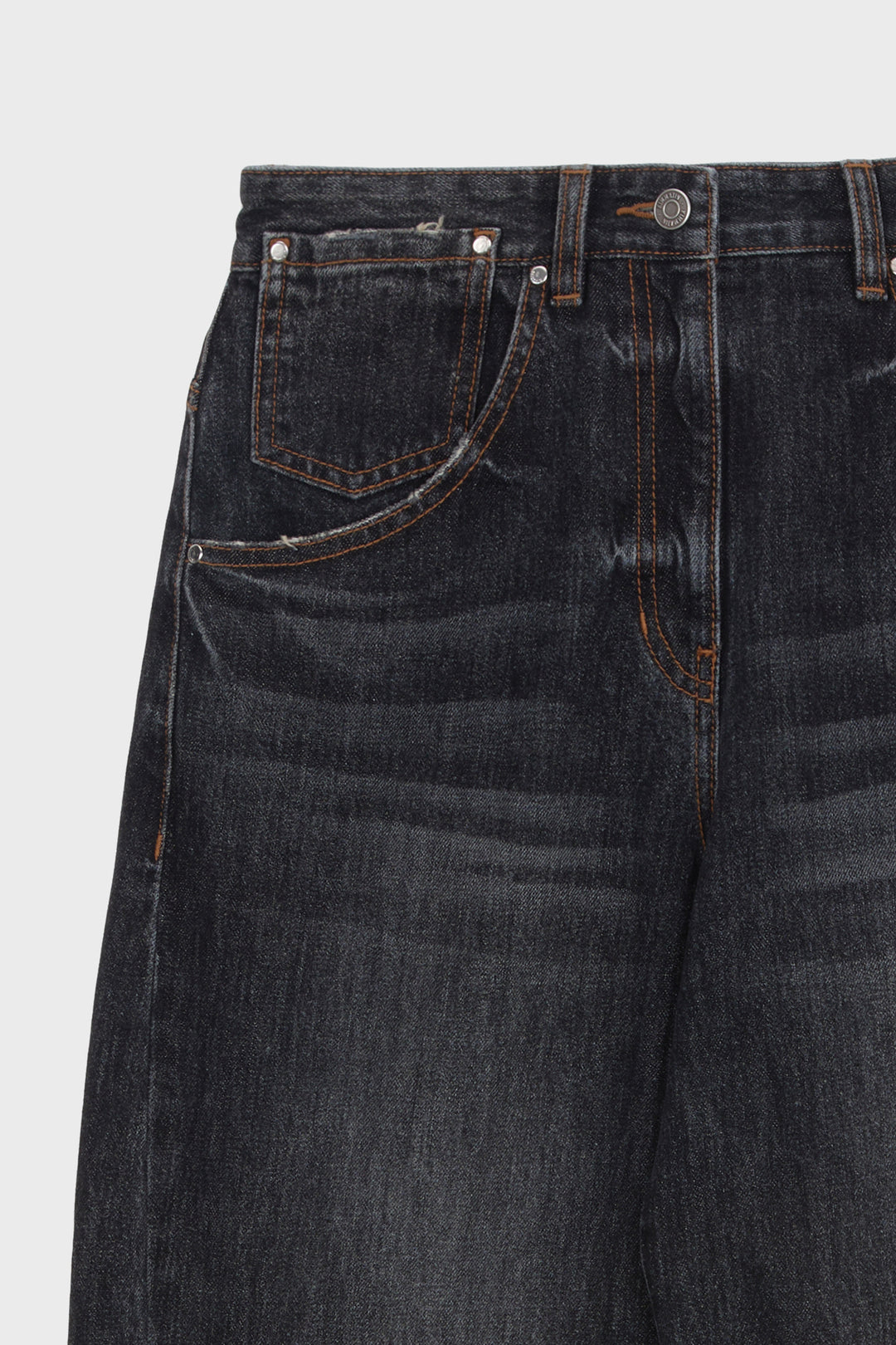 KIMMATIN Twisted Seam Denim — Dark — Gray