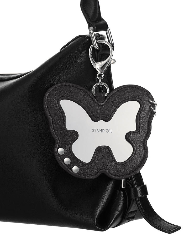 Stand Oil Fleeting Mirror Keyring — Black