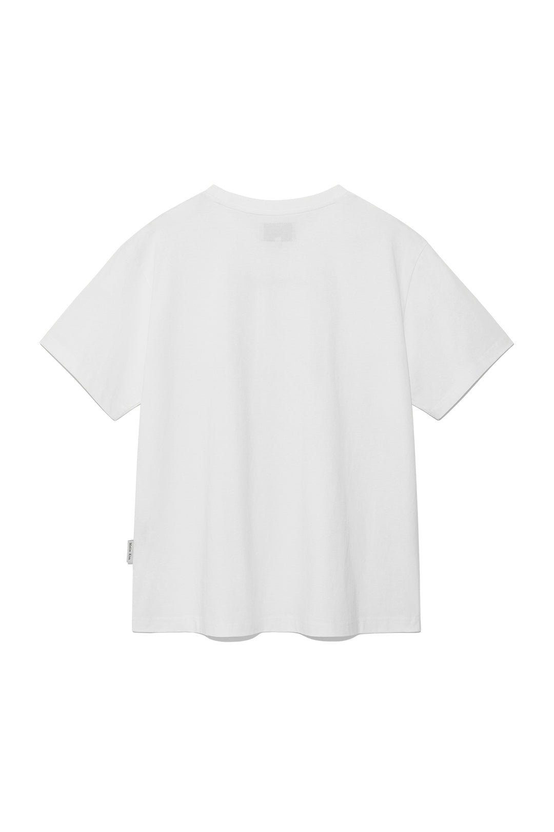 Matin Kim Embroidery Small Logo Oversize Top — White