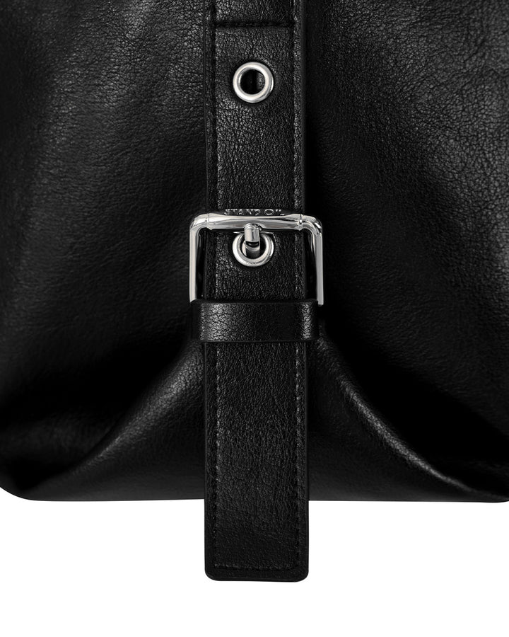 Stand Oil Mushy Bag — Nubuck Slouch Tote — Black
