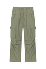 Matin Kim String Nylon Cargo Pants — Khaki