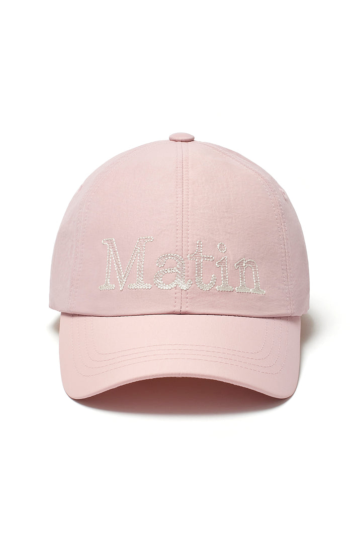 Matin Kim Glossy Ball Cap — Pink