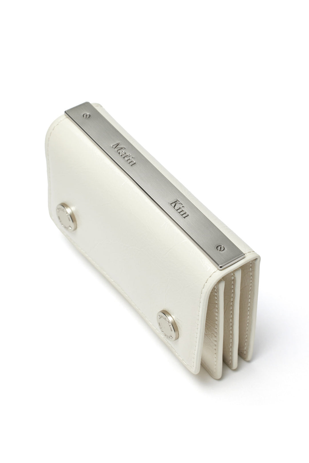 Matin Kim Pocketpack Accordion Wallet — Ivory
