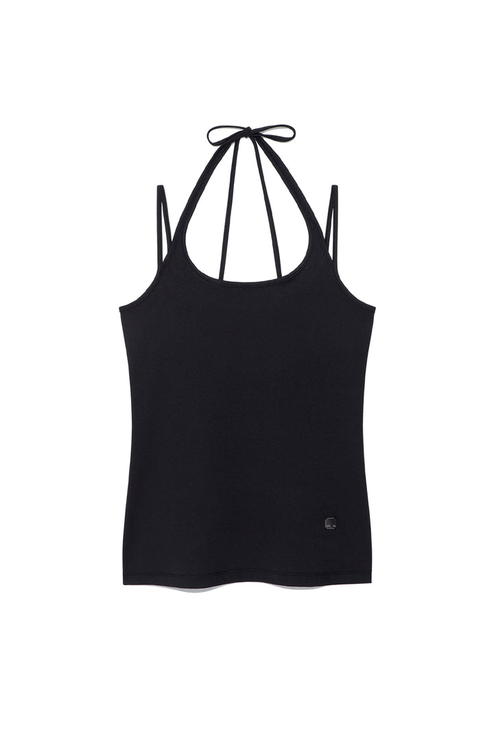 Matin Kim String Halter Neck Tank — Black