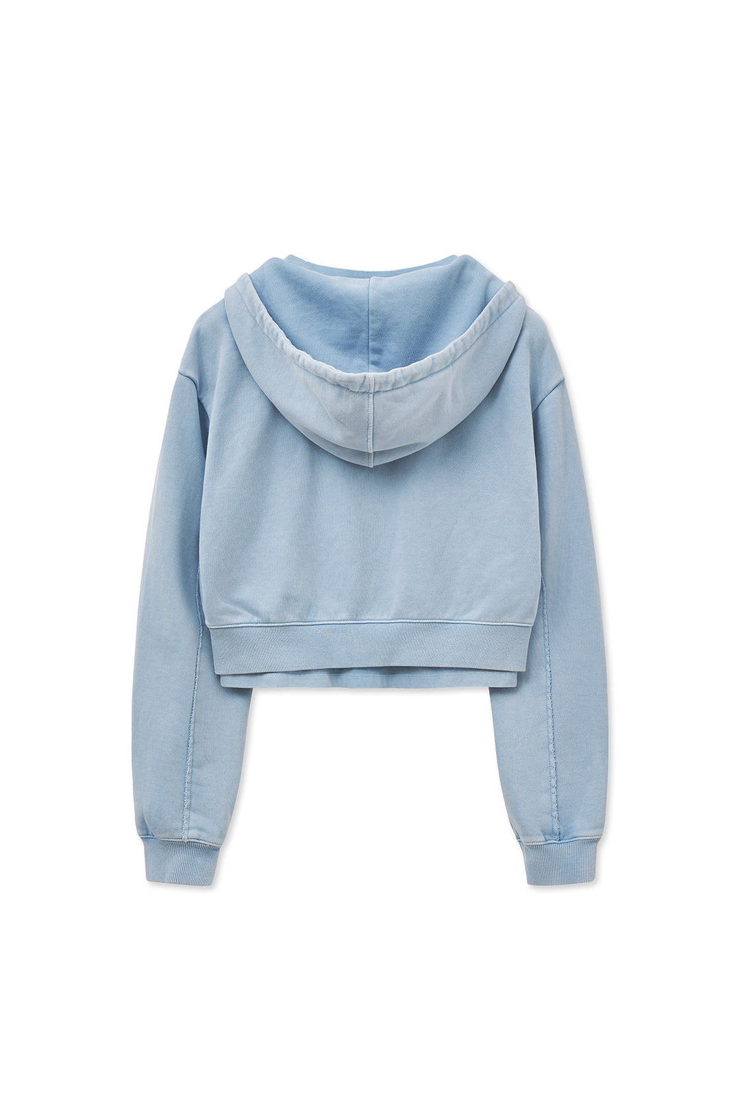 Matin Kim Washed Layered Crop Hoody Sky
