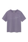 Matin Kim Logo Point Lettering Graphic Top — Purple