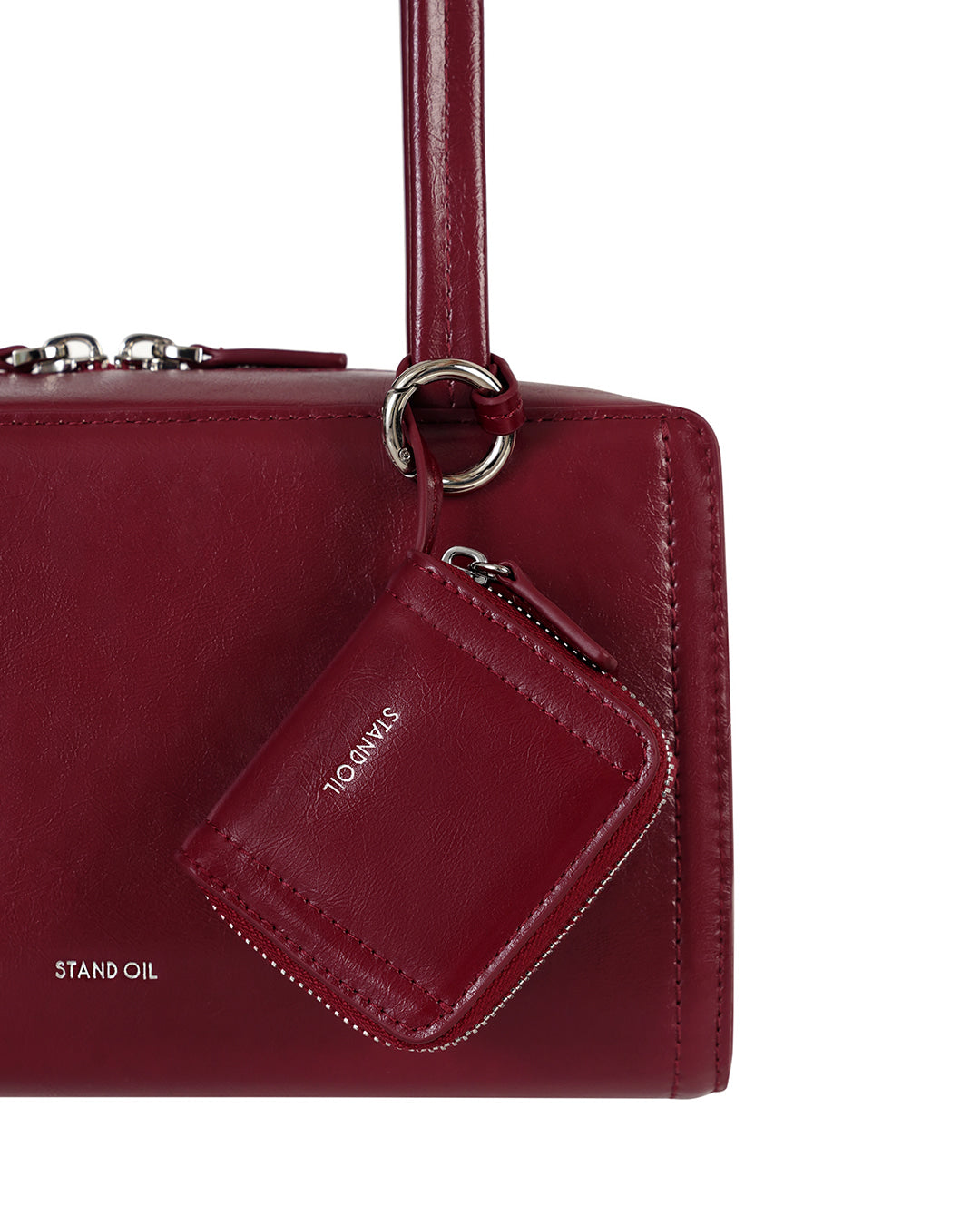 Stand Oil Post Bag — Square Box Shoulder — Red wine