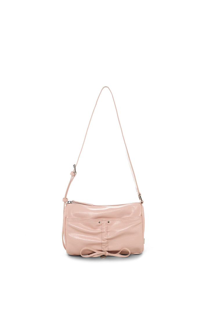 Matin Kim Front Shirring Ribbon Mini Bag — Pink