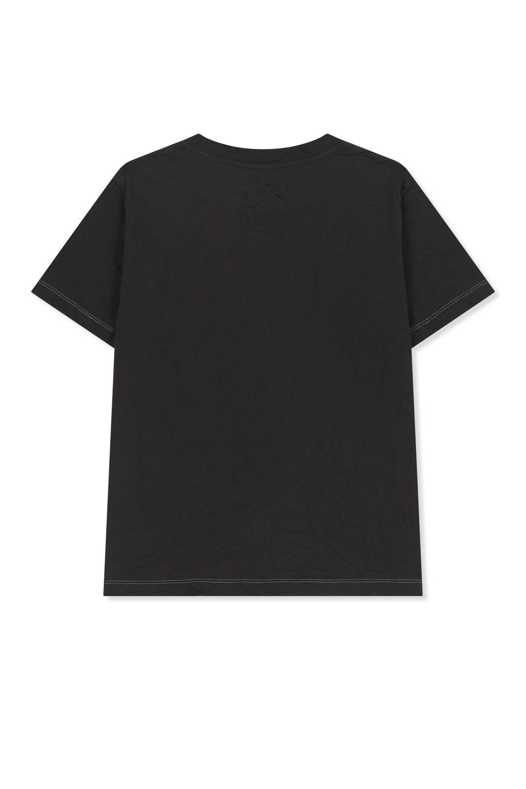 Matin Kim Lettering Graffiti Crease Top — Black
