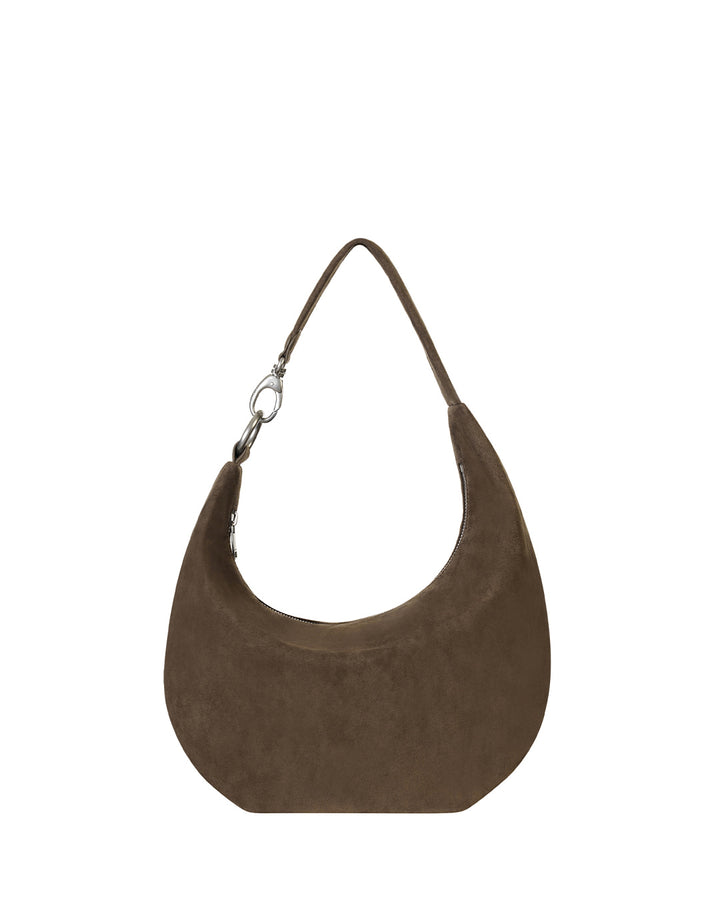 Stand Oil Mauve Bag — Soft Hobo Crossbody — Brown