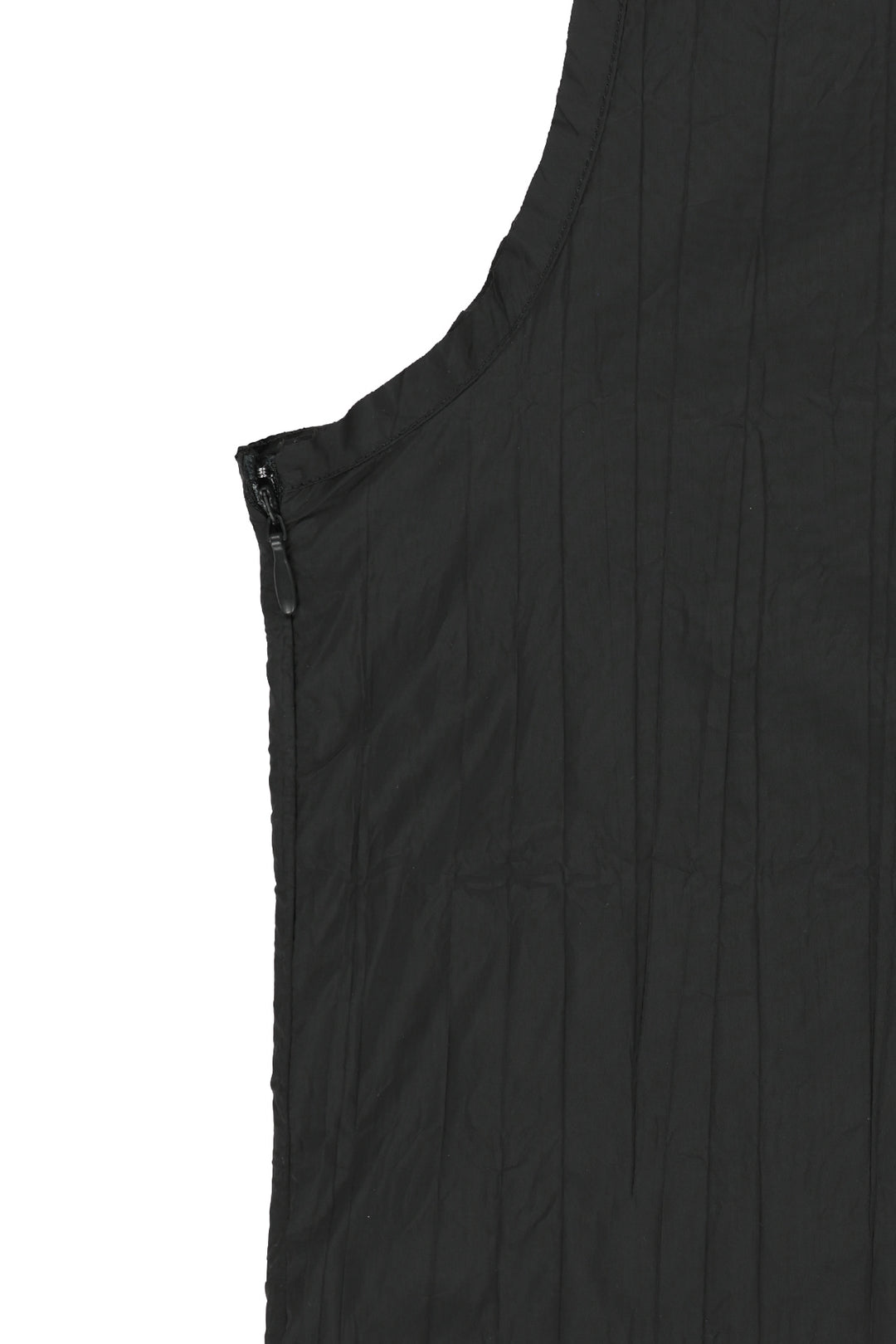 Matin Kim Raw Edge Patch Pocket Sleeveless Dress — Black