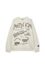 Matin Kim Graffiti Artwork Knit Pullover — Ivory