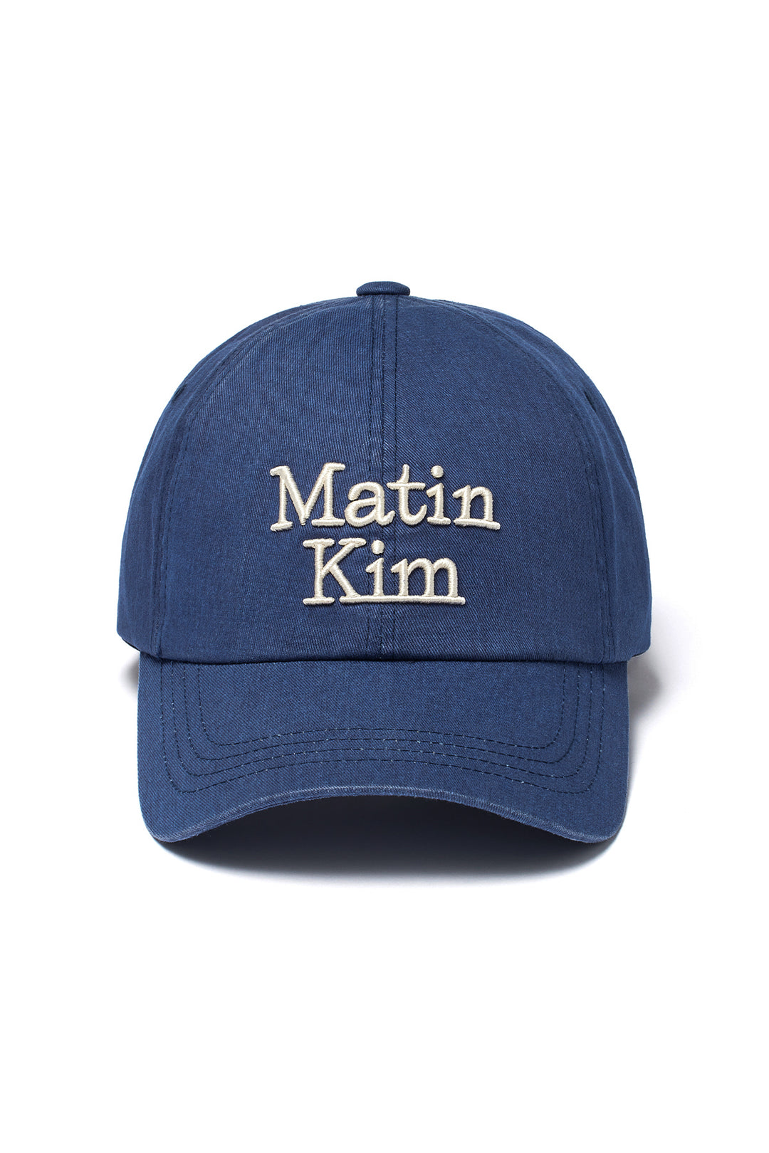 Matin Kim Volume Logo Ball Cap — Navy blue