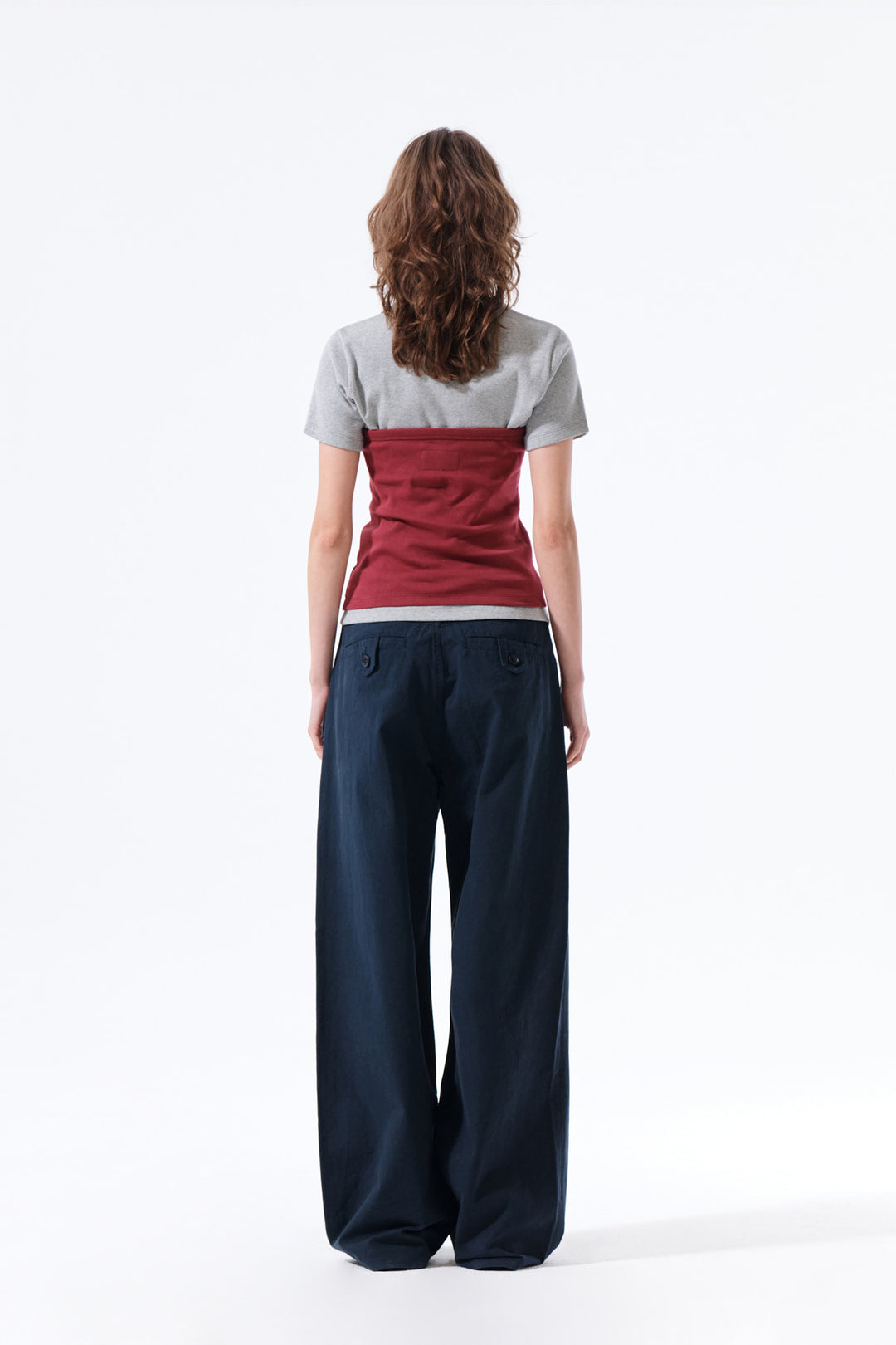 Matin Kim Label Detail Halter Tank — Wine