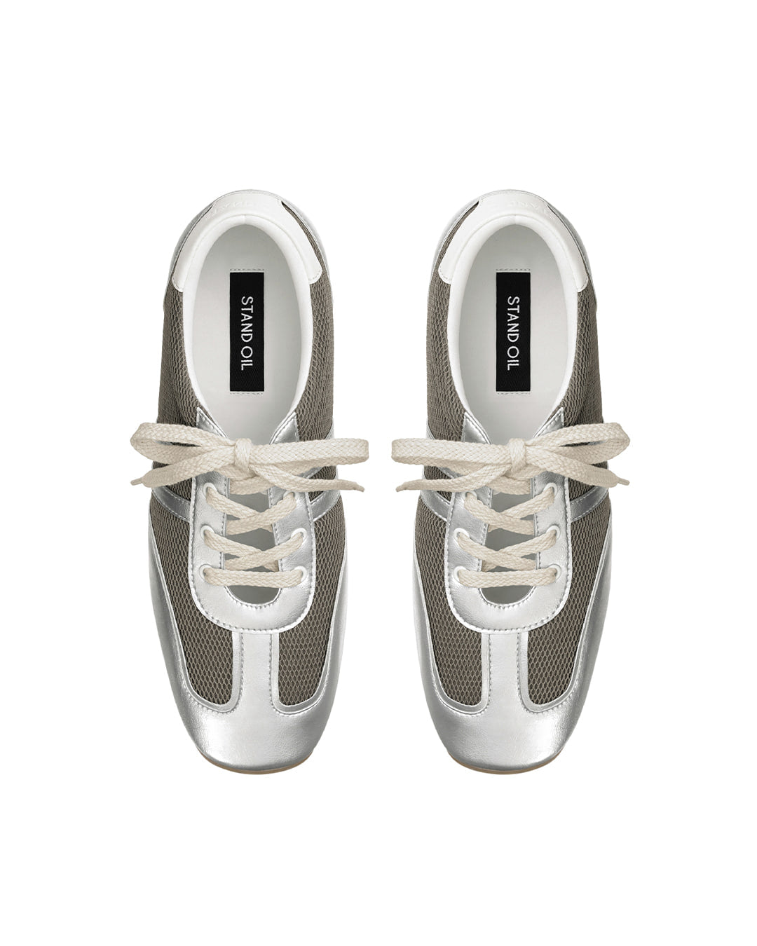 Stand Oil Morrow Square Sneakers — Silver