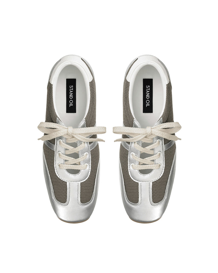 Stand Oil Morrow Square Sneakers — Silver