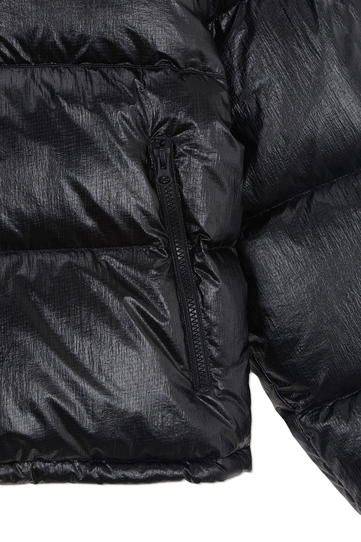 Matin Kim Small Logo Volume Down Jumper — Black