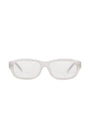Stand Oil Curved Glow Semi-Goggle Sunglasses — Cream