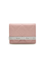 Matin Kim Puff Quilt Leather Wallet — Pink