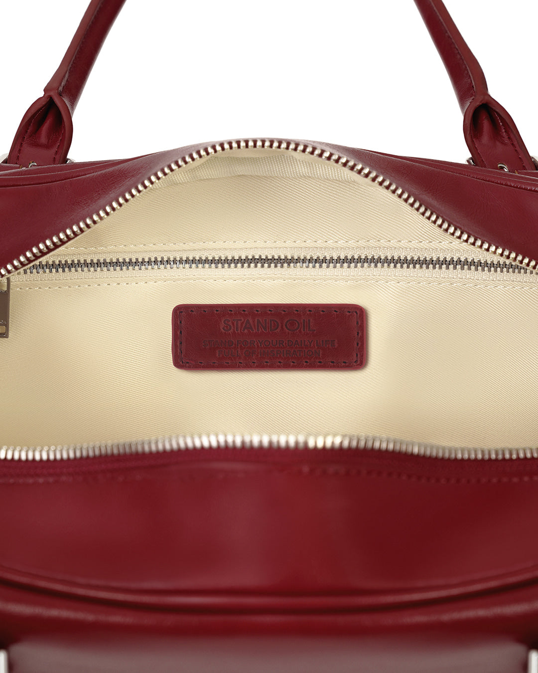 Stand Oil Square Bowling Bag — Red wine