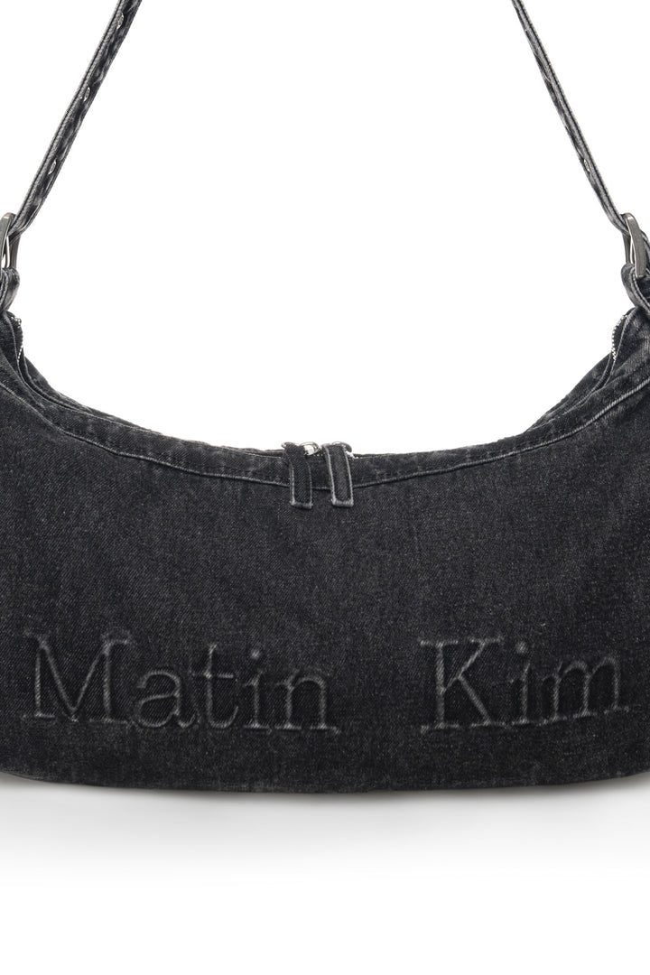 Matin Kim Dust Denim Side Pocket Bag — Black