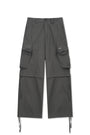 Matin Kim Detachable Cargo Pants — Charcoal