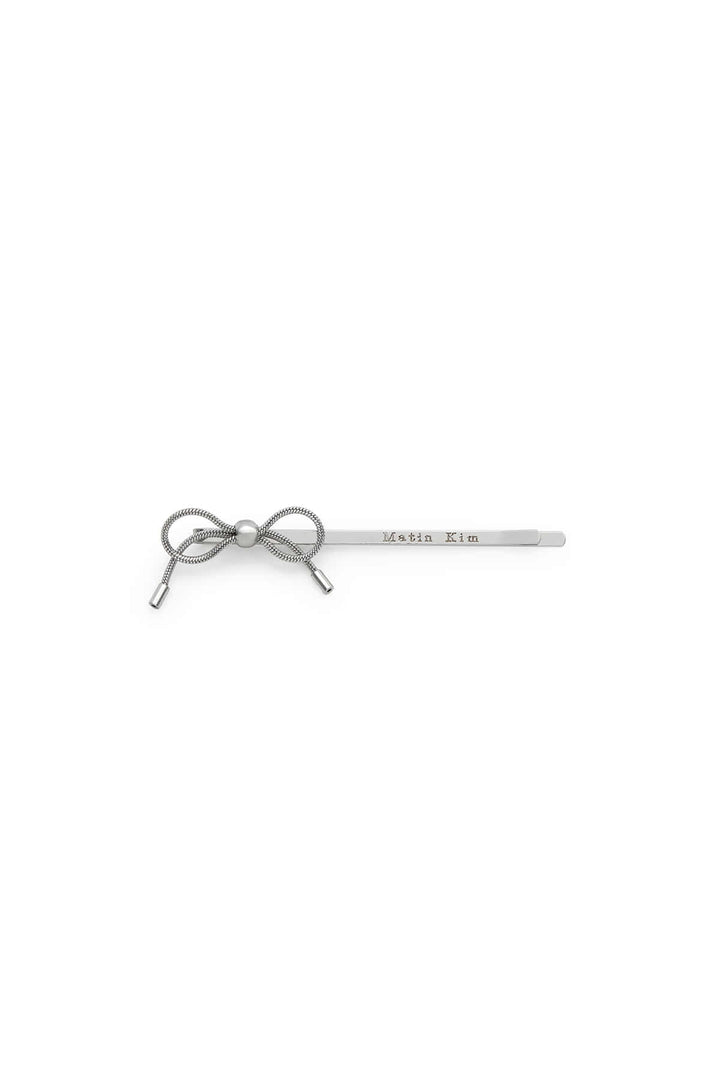 Matin Kim Ribbon Bobby Pin Set — Silver