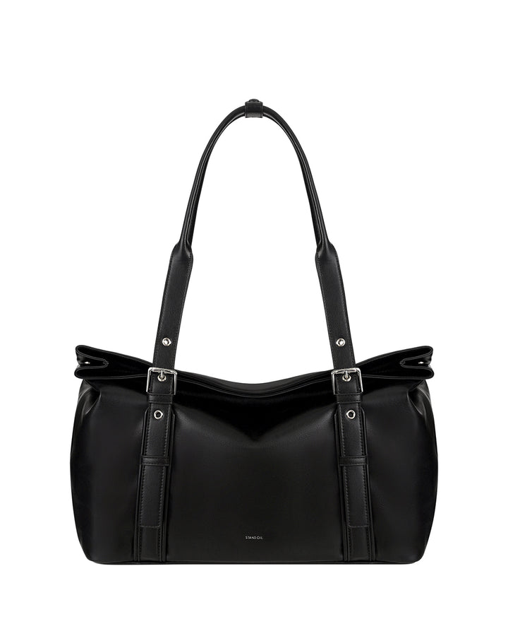 Stand Oil Velow Bag — Sculptural Crossbody — Black
