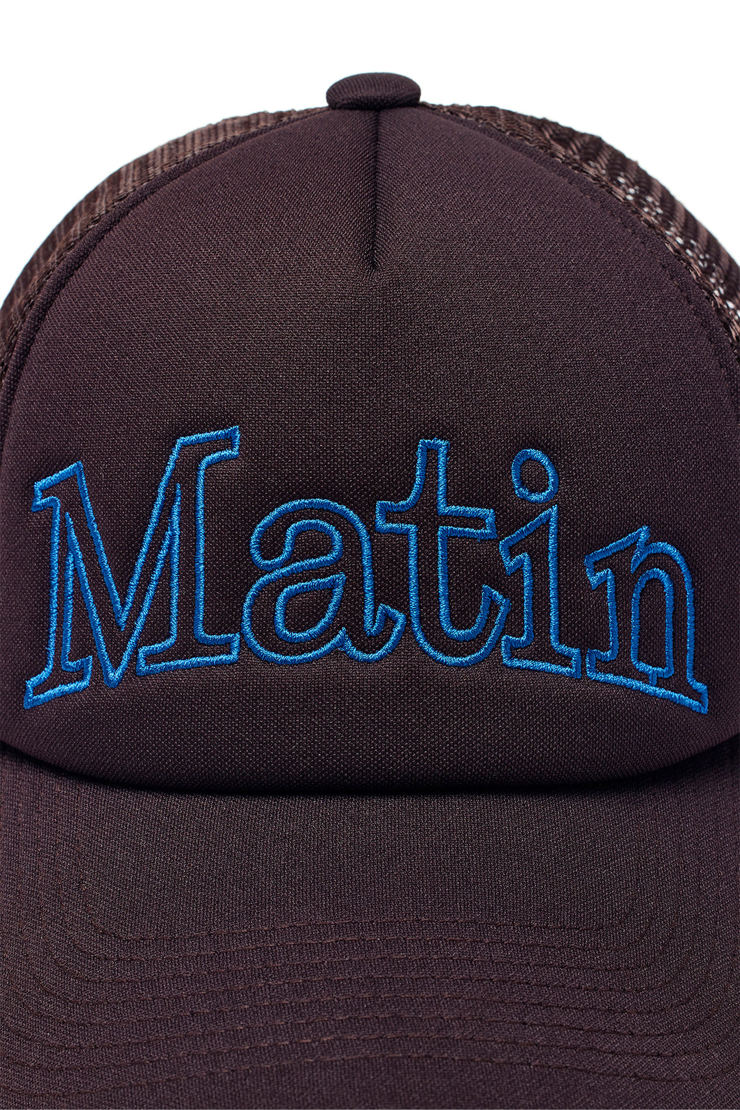 Matin Kim Mesh Trucker Ball Cap — Brown