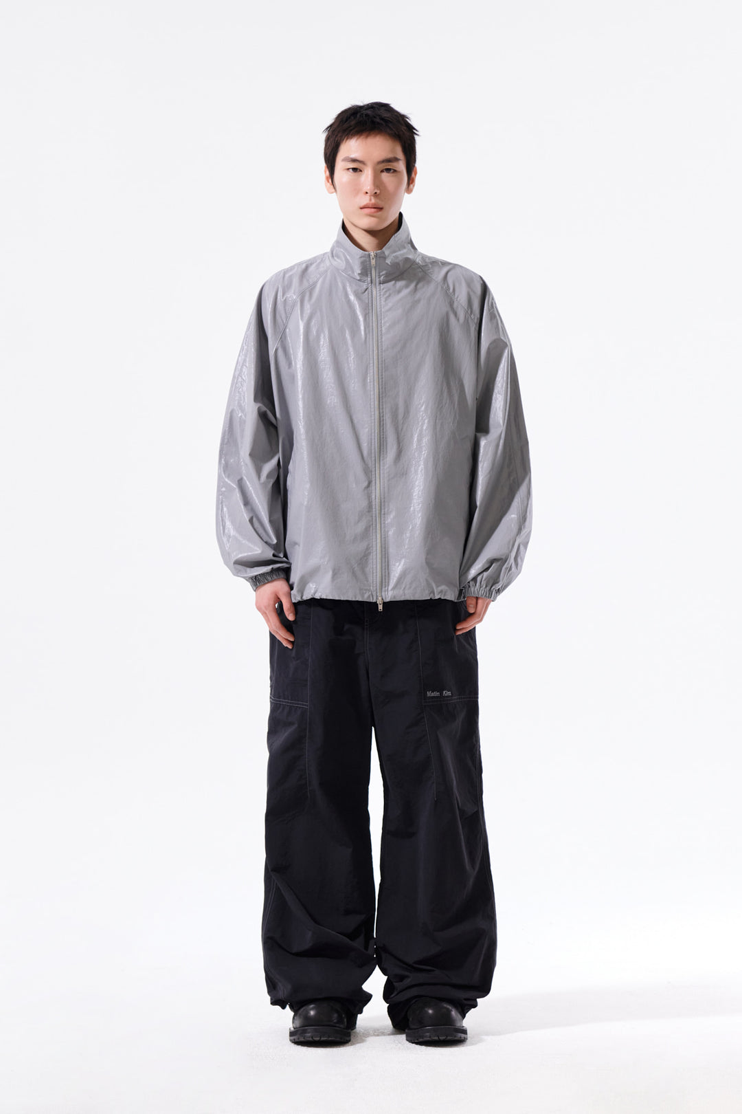 Matin Kim Multi Panel Parachute Pants — Black
