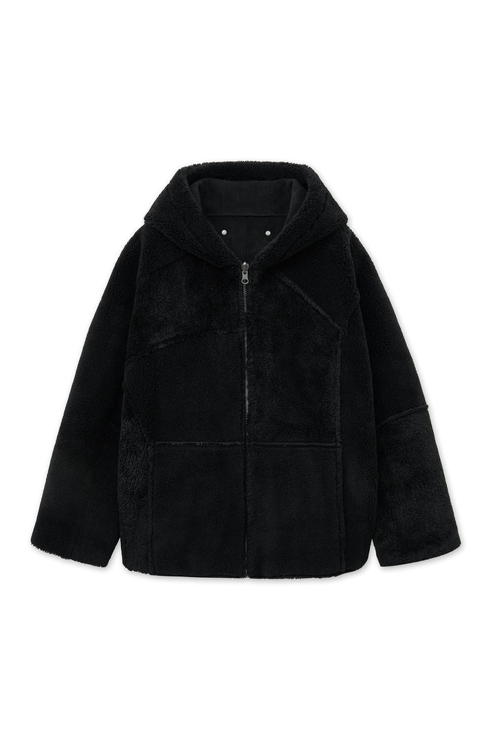 Matin Kim Reversible Hoody Mustang — Black