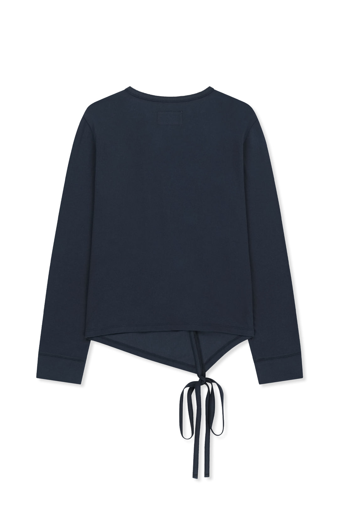 Matin Kim Asymmetric Button Closure Top — Navy blue