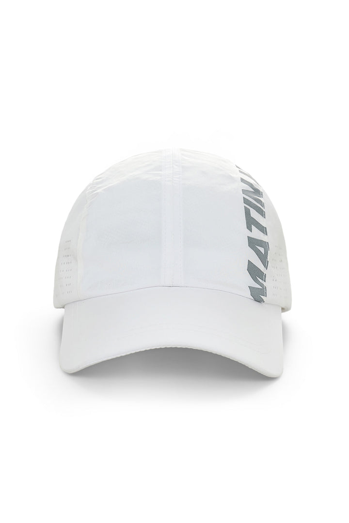 Matin Kim Mesh Logo Sporty Cap — White