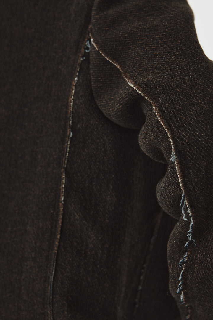 KIMMATIN Overfit Midi Double Coat — Brown