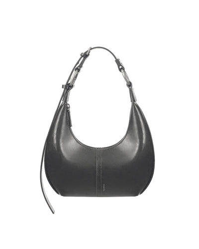 Stand Oil Tovi Bag — Half-Moon Tote — Metallic Gray