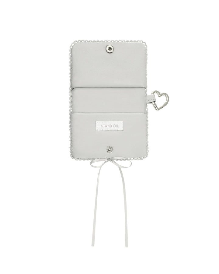 Stand Oil Memory Fluffy Keyring — Silver