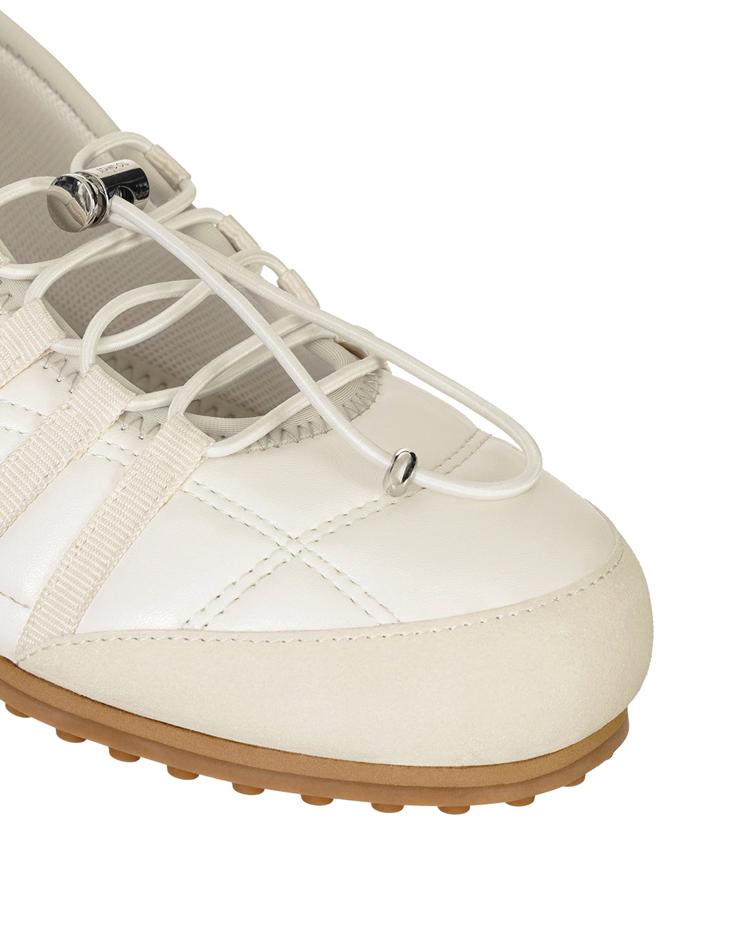 Stand Oil Tie Mary Jane Sneaker — Cream