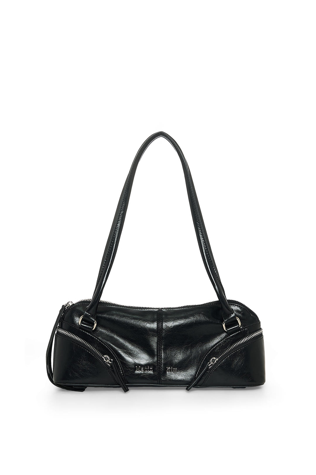 Matin Kim Curve Zip Baguette Bag — Black