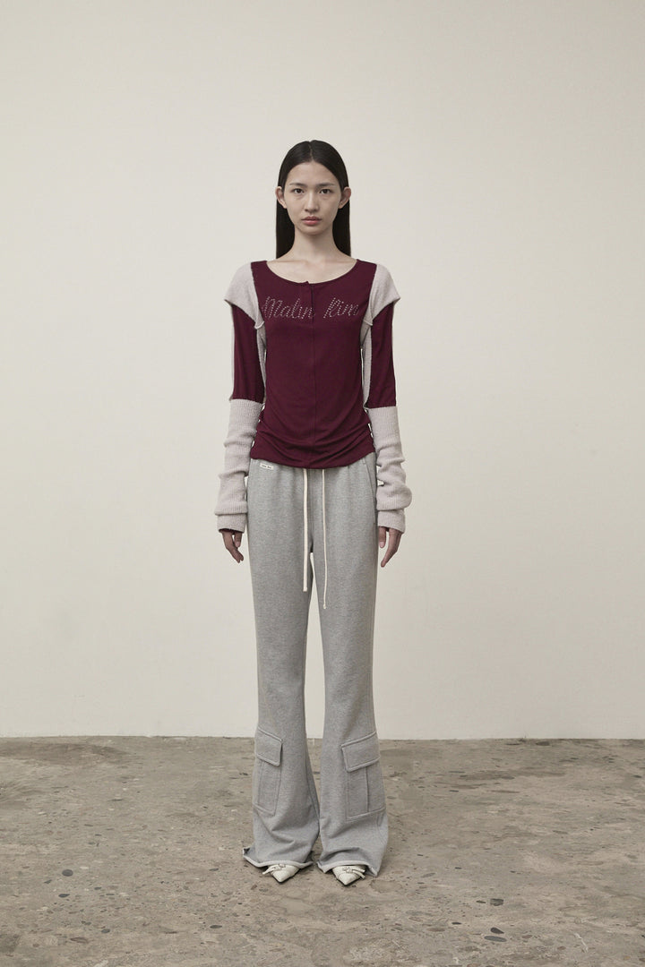 Matin Kim Bolero Knit Muffler Light — Beige