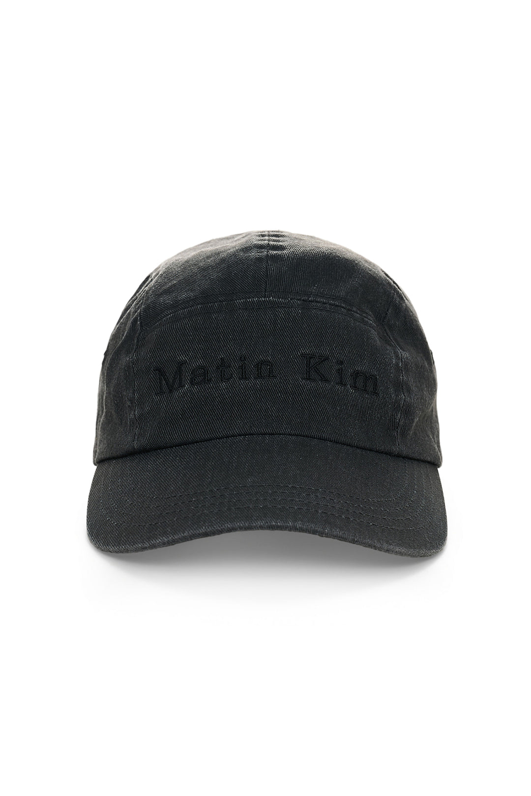 Matin Kim Washed Camp Cap — Black