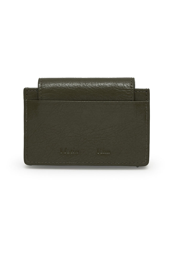 Matin Kim Accordion Wallet — Brass Hardware — Khaki