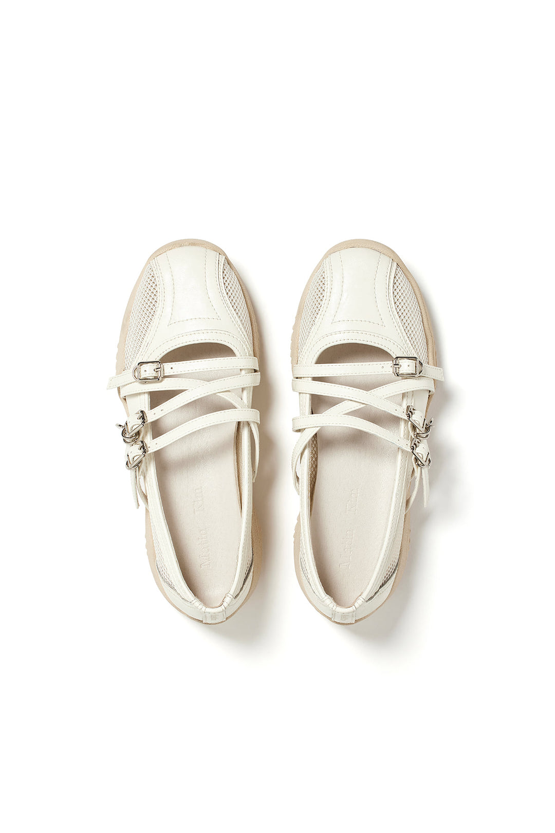 Matin Kim Mesh Mary Jane Sneaker — Ivory