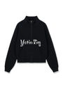 Matin Kim Spell Point Knit Zip Up — Black