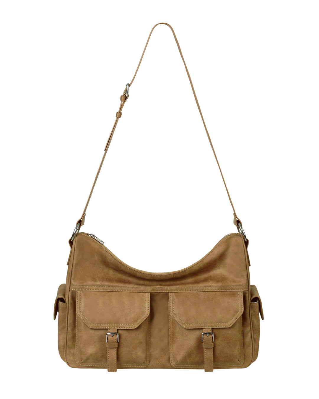 Stand Oil Joey Bag — Structured Crossbody — Camel