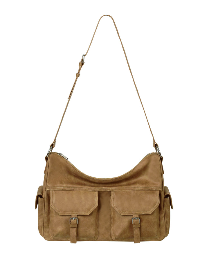 Stand Oil Joey Bag — Structured Crossbody — Camel